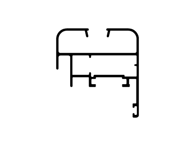 Hoja ventana batiente para vidrio simple
